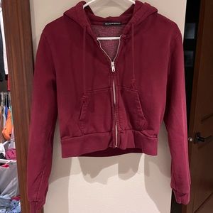 Brandy Melville cropped zip up